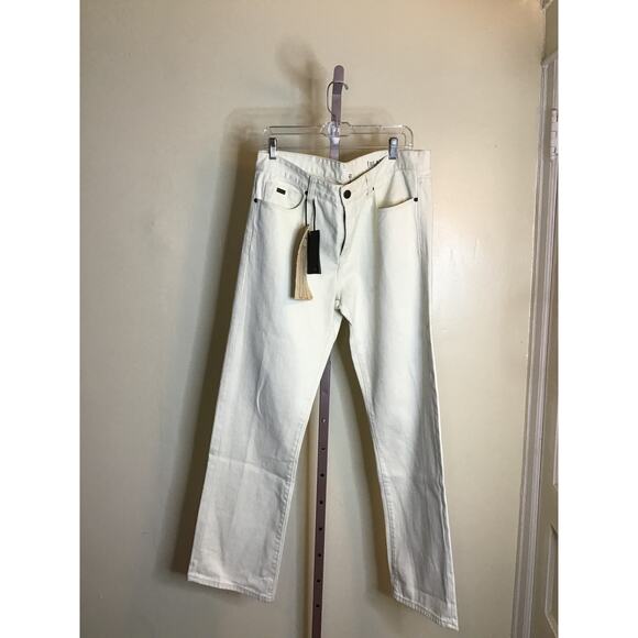 Blank NYC Mens Relaxed Straight fit Jeans Sz. 33 NWT Cream  Trendy Classic Jeans - Picture 2 of 12
